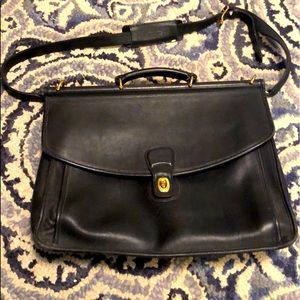 Vintage Leather coach briefcase
